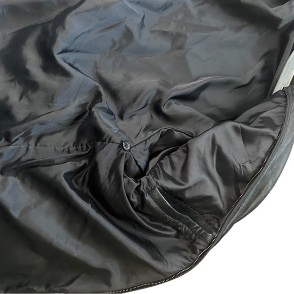 Men's Black Leather Belted Jacket size M - Picture 10 of 16